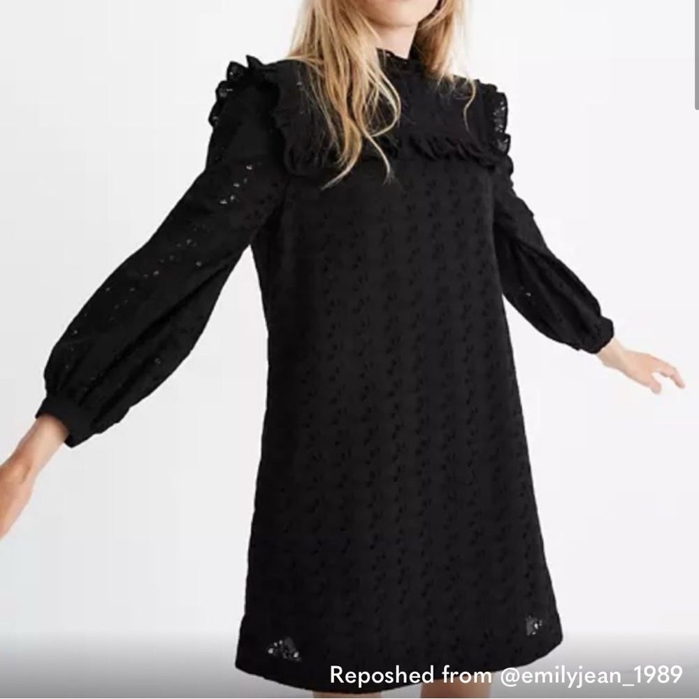 Madewell Eyelet Ruffle Lace Dress